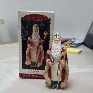 Hallmark Keepsake Ornament of St. Nicholas -#1 in the Christmas Visitors series